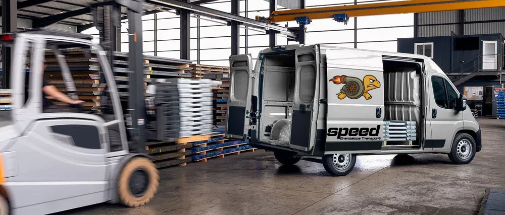 TurboSpeed bestelwagen — 14 m³, 1.200 kg